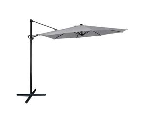 Parasol Excentrique - Aktive Garden - Roma - D300 Cm - Mât Aluminium Anthracite Multicolore