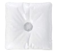 Parasol Extérieur Drapeau De Plage Base D' Injection D' Eau Renfort Coupe- Vent PVC D' Injection D' Eau Poids D' Eau (Blanc 29 * 29 * 5)