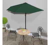 vidaXL Parasol Extérieur Mât Aluminium 270x144 cm Vert Jardin Terrasse Patio 44588 Vert G