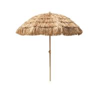Parasol Extérieur, Parapluie Romain en Paille Simulée | Il est pivotant, pratique et rapide, étanche et résistant au soleil, et adapté à toutes les saisons.(1.6m)