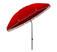 Parasol Extérieur, Parasol De Terrasse, avec Bouton Poussoir Inclinable Et Manivelle, Imperméable, Double Face, Pliable Et Portable, for Jardin, Terrasse, Cour(Red,2.8m/9ft)