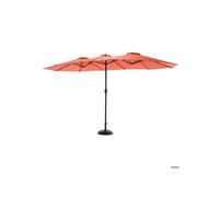 Parasol Extérieur Rectangulaire Double Face De 4,5 M Avec Manivelle (Orange) ¿(Sans Pied)¿ Multicolore