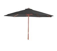 Mendler Parasol Florida, Parasol de jardin, Parasol de marché, Ø 3,5m polyester/bois 7kg - anthracite