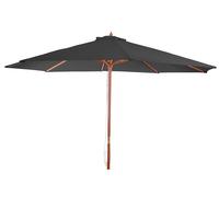 Mendler Parasol Florida, Parasol de jardin, Parasol de marché, Ø 3,5m polyester/bois 7kg - anthracite