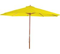 Parasol Florida, Parasol De Marché, Ø 3,5m Polyester/Bois 7kg Jaune Jaune