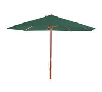 Parasol Florida, Parasol De Marché, Ø 3,5m Polyester/Bois 7kg Vert Vert