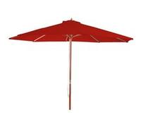 Parasol Florida, Parasol De Marché, Ø 3m Polyester/Bois Rouge Rouge