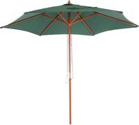 Parasol Florida, parasol de marché, Ø 3m polyester/bois ~ vert olive