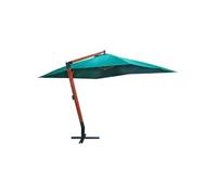 vidaXL Parasol déporté Melia 300 x 400 cm Vert 40079