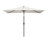 Parasol - GAROSA - Rectangulaire - 200 x 300 cm - Blanc sable - Acier et Polyester
