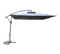 Parasol gris déporté carré 3 x 3 m CAPRI CONCEPT USINE Gris G