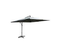 Concept Usine Parasol Solenzara déporté carré 3 x 3 m gris LED