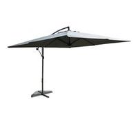 Concept Usine Parasol Solenzara déporté carré 3 x 3 m gris LED