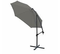 Parasol Gris extérieur Suspendu Cantilever Banane Parasol Patio Sunshade Umbrella 3m Patio Umbrella Gardella Sun Shade Shade