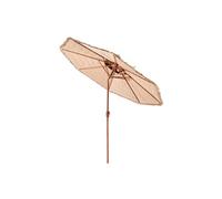 Parasol Hawaïen 274,3cm Inclinable Avec Toit en Chaume 8 Baleines Pour Plage