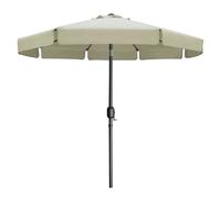 Parasol Hexagonal En Acier - Marbueno Summer - D270 Cm - Beige - Pliable - Portable - Toit Cheminée - 8 Baleines Multicolore