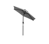 Outsunny Parasol de jardin Parasol droit hexagonal inclinable Ø 2,3 x 2,16H m métal polyester haute densité gris