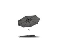 vounot Parasol de Jardin Parasol Inclinable 270cm Toile Protection UV pour Balcon Patio Terrasse Exterieur Gris