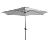 Parasol 2,70 m alu à manivelle gris