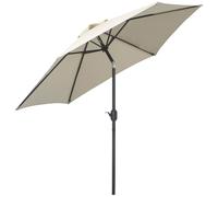 Parasol Inclinable De Jardin Balcon Terrasse Manivelle Toile Polyester Imperm?Abilis?E Haute Densit? 180 G/M? ?2,7 X 2,35h M Alu Cr?Me