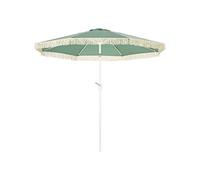 Outsunny – Parasol de jardin inclinable – Polyester, franges, 265x265x245m – Vert