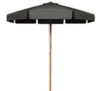 COSTWAY Parasol pour Terrasse Inclinable Dia.3M avec Manivelle Anti-UV Protection Solaire Toile Polyester Imperméable Gris