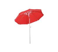 Outsunny Parasol de plage parasol inclinable octogonal Ø 180 cm tissu polyester haute densité anti-UV hauteur réglable mât aluminium sac de transport inclus rouge