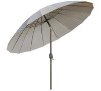 Parasol inclinable rond avec manivelle métal fibre de verre Ø 2,55 m polyester haute densité - OUTSUNNY