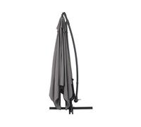 Parasol Jardin déporté Alu Ilios 3" - Carré - 3 x3 m - Gris