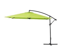 Parasol jardin déporté Alu "Ilios 3" - Carré - 3 x3 m - Vert