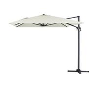 Habitat et Jardin – Parasol déporté alu Sun 4 – Rectangle 3 x 4 m – Écru