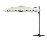Habitat et Jardin – Parasol déporté alu Sun 4 – Rectangle 3 x 4 m – Écru