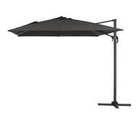 Parasol jardin déporté Alu "Sun 4" - Rectangle- 3 x 4 m - Noir