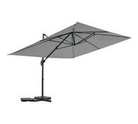 Parasol jardin déporté en aluminium "Sky 4" - 3 x 4 m - Gris 3