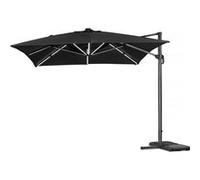 Parasol jardin déporté led alu "Sun 3 Luxe" 3 x 3 m - Noir 6 G