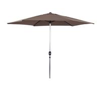 Parasol Jardin Droit Alu "Sol" - Rond - Ø 3m - Taupe Marron