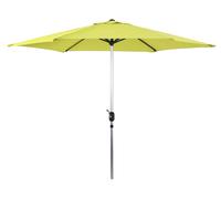 Parasol Jardin Droit Alu Sol - Rond - Ø 3m - Vert Vert