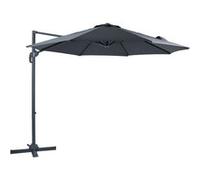 AXI Marisol Parasol Déporté Anthracite/Gris - Rectangulaire Ø 300cm - Structure aluminium - Rotation 360 - Inclinable - Résistant aux UV