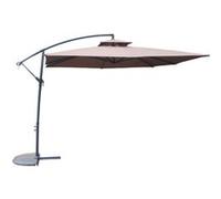 Capri parasol marron déporté rond 295 x 295 m