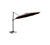 Parasol marron droit rond 3,5 x 3,5 m rotatif à 360 CASTILLO