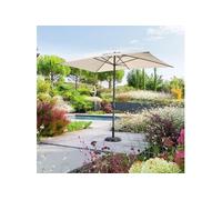 Parasol mat central 2x3 m Loompa blé Hespéride