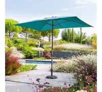 Parasol mat central 2x3 m Loompa canard Hespéride Bleu canard G