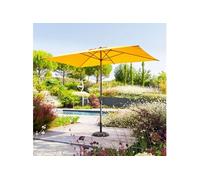 Parasol mat central 2x3 m Loompa moutarde Hespéride