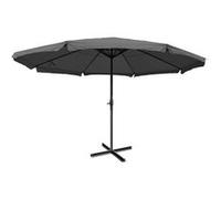 Parasol Meran Pro avec volants 5m polyester et alu 28 kg anthracite sans socle Anthracite G