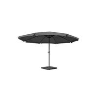 Parasol Meran Pro, Gastronomie, Parasol Pour Marché Avec Volantsø 5m Polyester/Alu 28 Kg Anthracite Avec Socle Gris
