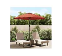 Parasol met aluminium paal 270 cm terracottakleurig47309