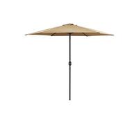Vidaxl Parasol De Jardin Et Mât En Aluminium 270x246 Cm Taupe