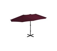 Parasol met aluminium paal 460x270 cm bordeauxrood44871