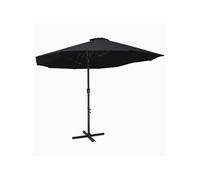 Parasol met aluminium paal 460x270 cm zwart47302