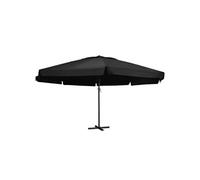 Parasol met aluminium paal 600 cm zwart47376